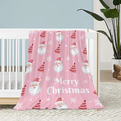 Miniatura 37 de Manta de Navidad para bebé, manta pequeña de Navidad a cuadros rojos, manta de Navidad para invierno, para mascotas, manta para envolver cuna