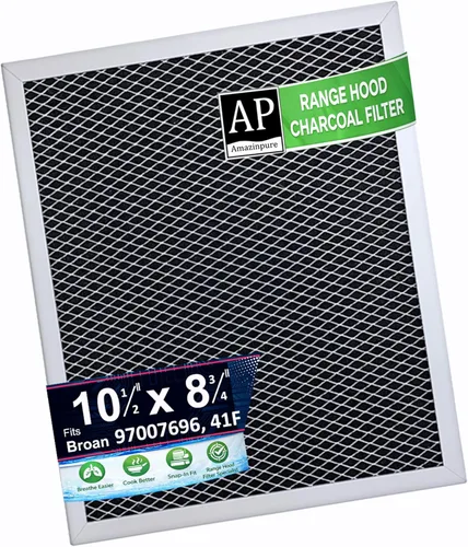 97007696 Filtro de carbón para campana extractora compatible con OEM Part# Whirlpool W10355450 Broan Nutone 6105C 41F 413023 41000 46000 11000