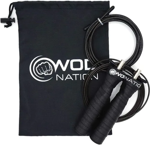 Miniatura 9 de WOD Nation Cuerda de saltar Attack Speed: Cuerdas ajustables para saltar: Sistema único de entrenamiento con dos cables: Una gruesa y una ligera