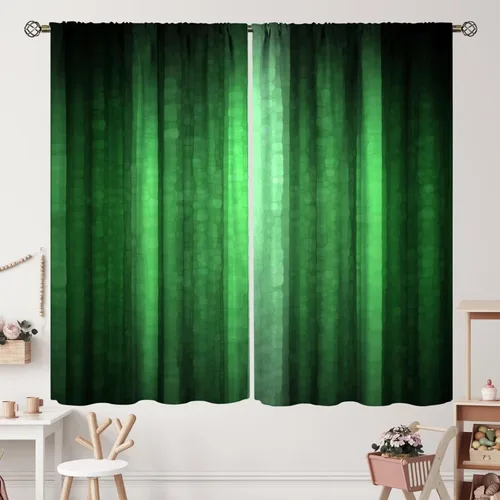 Miniatura 15 de Cortinas negras y grises con textura de vidrio fresco, abstracto, moderno, elegante, con bolsillo para barra, cortinas opacas para dormitorio, sala