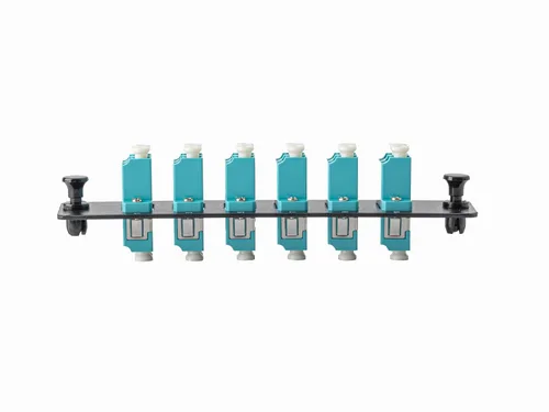 Miniatura 2 de SpeedyFiberTX Paquete de 1 panel de conexión de fibra compatible con LGX, 12 fibras, cargado con adaptadores de acopladores Aqua LC, 12 puertos