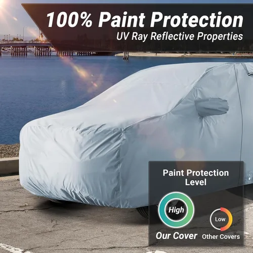 Miniatura 3 de iCarCover Funda prémium para automóvil SUV Peugeot 5008 2019-2023, impermeable, para todo tipo de clima, lluvia, nieve, UV, protector de granizo