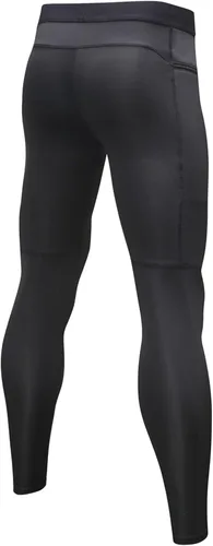 Miniatura 9 de Pantalones de compresión para hombre, mallas con bolsillos, para deportes de secado fresco, mallas atléticas para baloncesto y correr