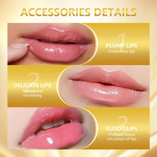Miniatura 6 de 2 lápices labiales que cambian de color a prueba de transferencia, lámina dorada que cambia de color para mujeres, brillo labial hidratante