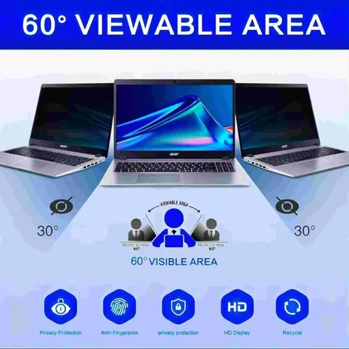 Miniatura 3 de Pantalla magnética de privacidad de 14 pulgadas, adecuada para portátiles con un filtro antideslumbrante desmontable 16:10, reduce la luz