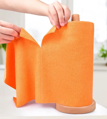 Miniatura 12 de KitchLife Rollo de Paño de Limpieza de Microfibra - Toallas de Papel de Microfibra Reutilizables Desgarrables, Sin Pelusa, Lavables, 20 Hojas