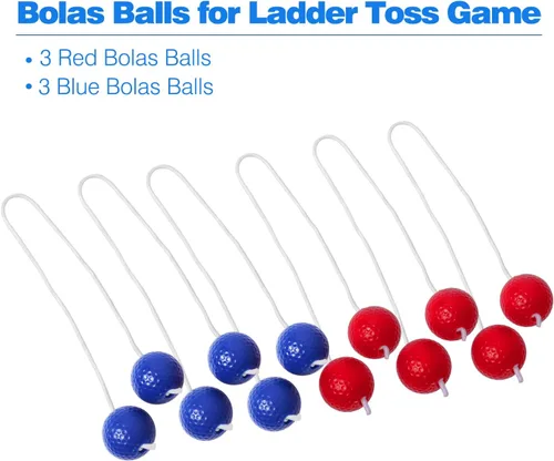 Miniatura 3 de GSE Games & Sports Expert Bola de escalera de repuesto para juego de lanzamiento, paquete de 6 bolas de calidad de torneo con pelotas de golf reales
