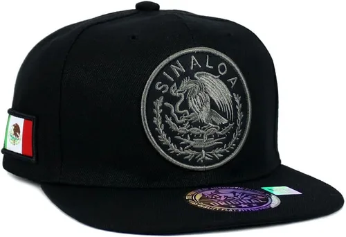 Gorra de béisbol bordada con logotipo federal del estado de México, gorra de béisbol con visera plana