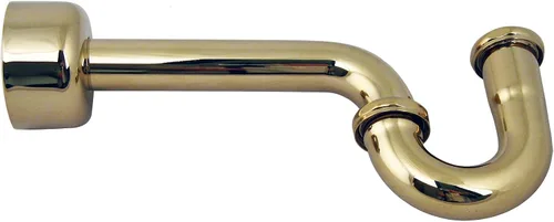 Miniatura 3 de Westbrass A400-1-01 1-1/2" OD 17 calibre P-Trampa con brida de caja alta, latón pulido