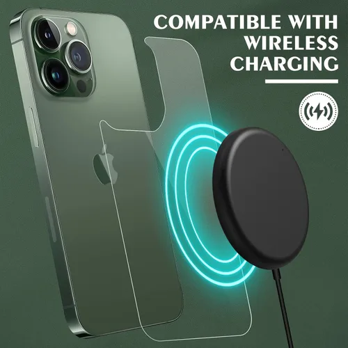 Miniatura 6 de Paquete de 2 protectores de pantalla trasera para iPhone 13 Pro Max, protector de vidrio trasero 13 Pro Max, protector de pantalla trasera