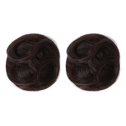 Miniatura 7 de REECHO 2 PCS Mini Clips de Pinza en Extensiones de Moño Despeinado y Orejas de Gato HB001, Accesorio de Peluca, Piezas de Cabello Recogido