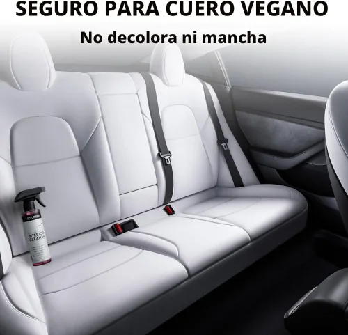 Miniatura 3 de Tesla - Limpiador de asientos y quitamanchas - Limpiador de interiores para cuero vegano blanco y negro, productos de limpieza de interiores