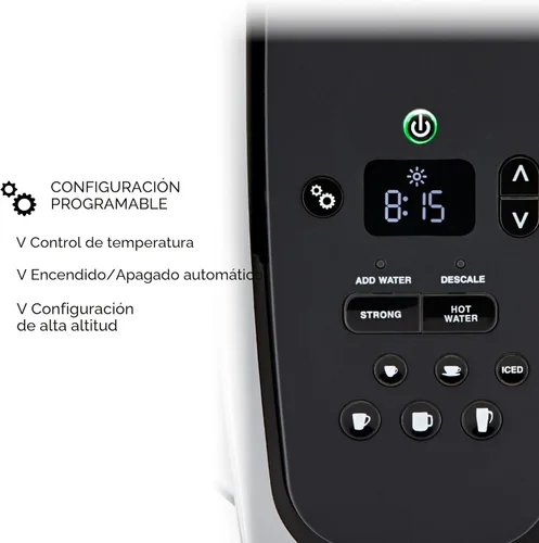 Miniatura 4 de Keurig Cafetera K-Elite, cafetera de vainas K-Cup de una sola porción, con capacidad de café helado, pizarra cepillada Brushed Slate