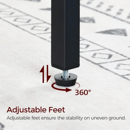 Miniatura 9 de MAHANCRIS Taburetes de bar, juego de 2 sillas de bar con reposapiés, taburetes de comedor de 2 piezas, 25.8 pulgadas de altura, taburetes de bar