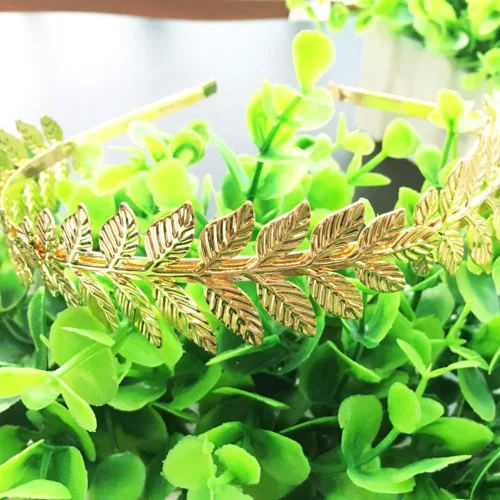 Miniatura 7 de WLBON Diadema de hojas de Halloween, corona de diosa romana, bandas para el cabello, diadema de hojas, diadema para mujer, Navidad, boda