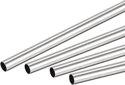Miniatura 28 de uxcell Tubo redondo de acero inoxidable 304 0.079 in OD 0.008 in espesor de pared 11.811 in longitud 4 piezas