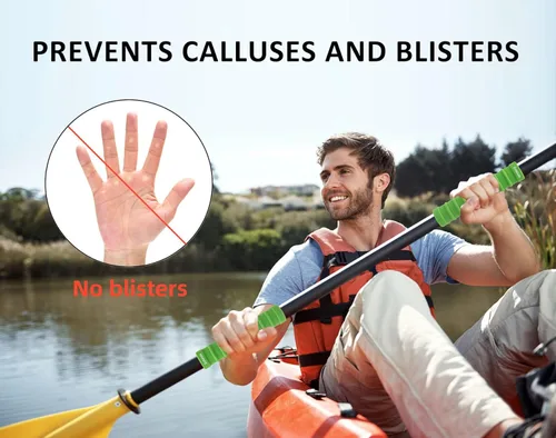 Miniatura 3 de Empuñaduras para remo de kayak, accesorios de kayak, agarres antideslizantes para remos de kayak, agarre de silicona para prevención de ampollas