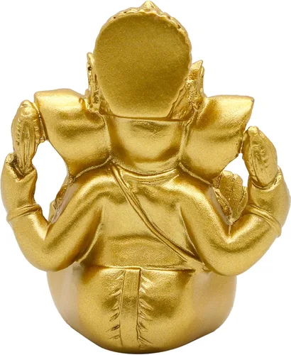 Miniatura 9 de alikiki Estatua de Dios indio Señor Ganesh – Dios hindú Golden Ganesha Figuras de ídolo para decoración de tablero de automóvil, regalo hindú indio
