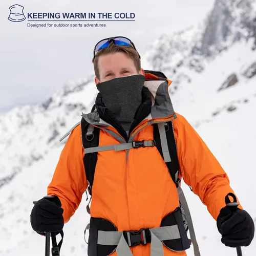 Miniatura 8 de SUNMECI Máscara de forro polar resistente al viento para el cuello, para clima frío