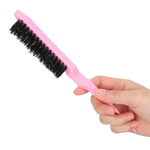Miniatura 9 de Cepillo de burlas, cepillo de pelo de burlas, mango de plástico, cepillo de pelo de nailon portátil de viaje, herramienta de peinado para cortar