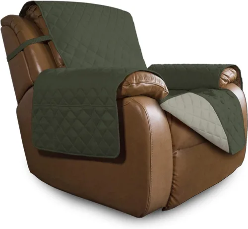 Miniatura 211 de Easy-Going - Funda para sofá, futón y sillón sin reposabrazos, reversible, resistente al agua, para mascotas y niños (azul oscuro/azul claro)
