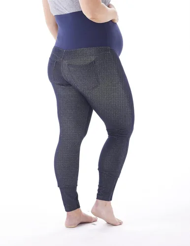 Miniatura 2 de No Nonsense Leggings de mezclilla sintética de maternidad Expantech para mujer