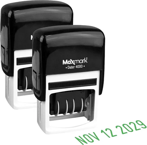 Miniatura 23 de MaxMark Sello de fecha autoentintado 2000 Dater - Azul