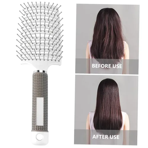 Miniatura 4 de Beavorty 2 unids cepillo de pelo curvado desenredante peine ergonómico tipos de cabello ligero portátil para viajes cuero cabelludo amigable