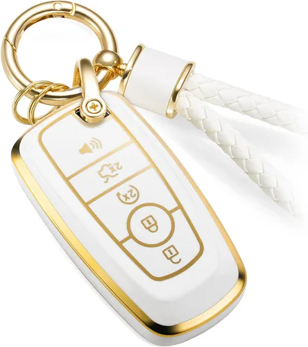 Miniatura 54 de Funda para llavero Buick con llavero de cuerda trenzada de metal, funda suave mejorada para Avenir Envision Encore Chevy Suburban Tahoe GMC Yukon