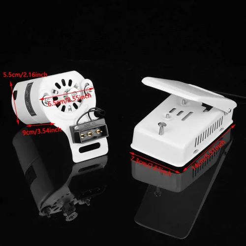 Miniatura 5 de Pedal de pie para máquina de coser, pedal de interruptor de acción de velocidades variables de 100 W con motor para piezas de máquina de coser