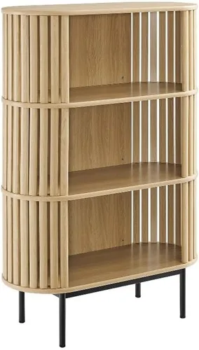 Modway Fortitude - Estantería de tres niveles con almacenamiento abierto, color roble