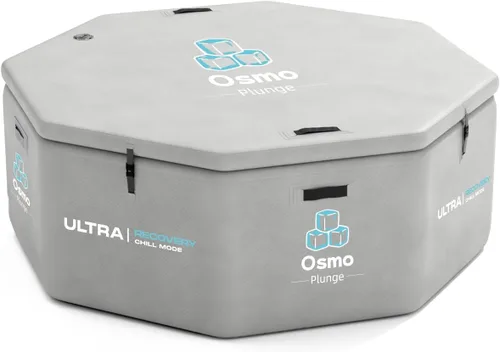 Bañera de hielo octogonal inflable para atletas, bañera de inmersión fría extragrande para recuperación, enfriador de agua compatible con tapa