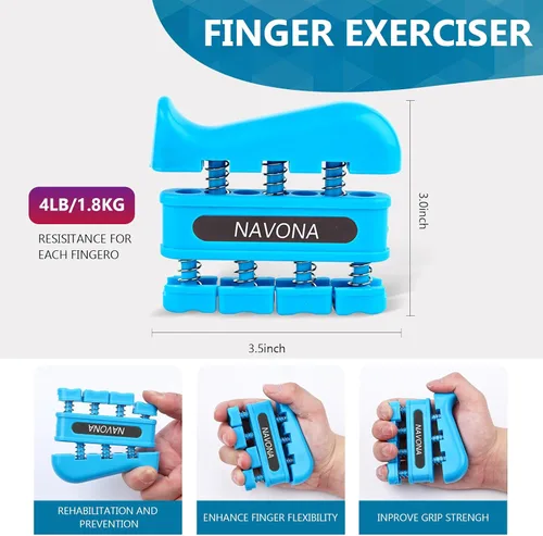 Miniatura 6 de Kit de entrenamiento de fuerza de agarre de 13 piezas, fortalecedor de agarre de mano, fortalecedor de antebrazo, fortalecedor de dedos, ejercitador
