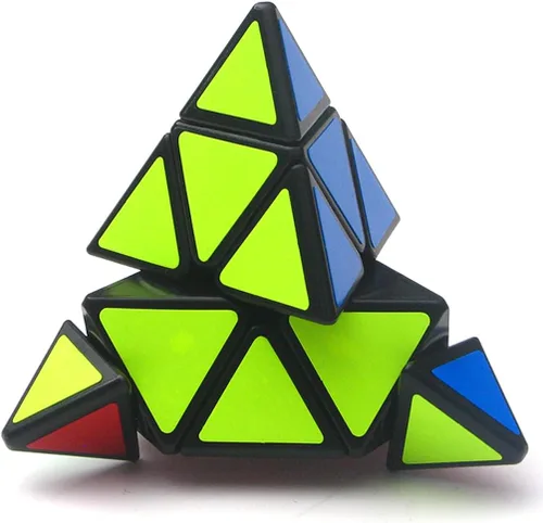 Miniatura 2 de TANCH QIYI Pirámide Speed Cube 3X3 Triángulo Magic Cube Puzzle Toy (negro)