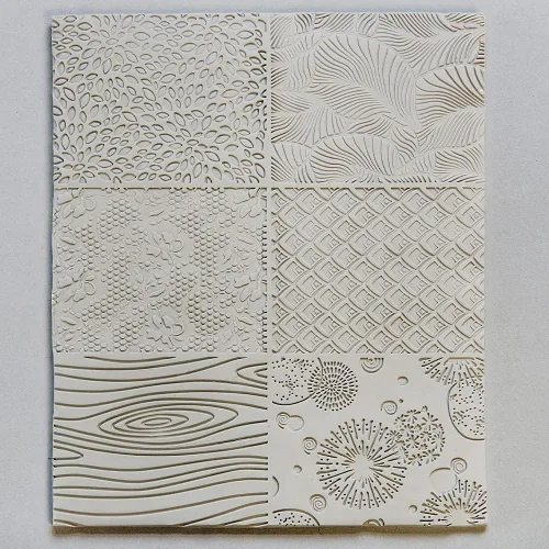 Miniatura 5 de Sculpey Tools Nature - Juego de sábanas de textura reutilizable, juego de 2 piezas, ideal para todo tipo de manualidades, arcilla polimérica