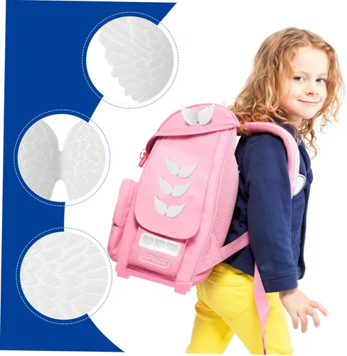 Miniatura 9 de NUOBESTY 12PCS alas de ángel alas de tela parches para bricolaje manualidades accesorios para el cabello - blanco