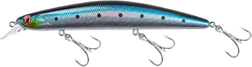 Miniatura 29 de LITTMA Señuelos de pesca de surf de California Señuelos de pesca de agua salada Jerkbait Crankbait Surf Minnow 110 - Sardina metálica Super Glow