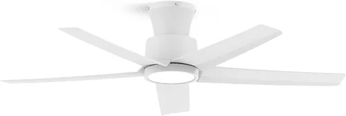 Miniatura 18 de ocioc Ventiladores de techo de 44 pulgadas con luces y control remoto, ventiladores de techo regulables con motor de CC silencioso reversible, Negro
