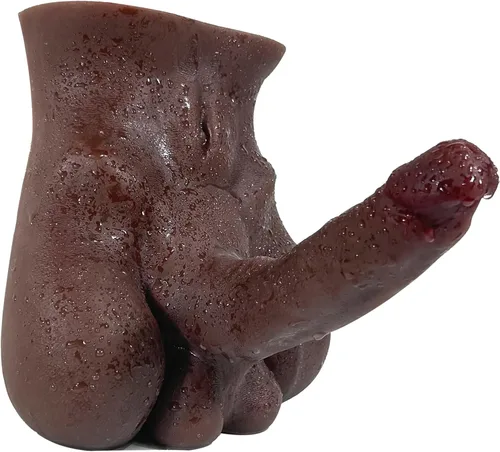 Consolador Torso Muñeca Sexual para Masturbación Femenina, TPE Sexdoll Consolador Enorme Flexible para la Parte Inferior, Juguete Masturbador