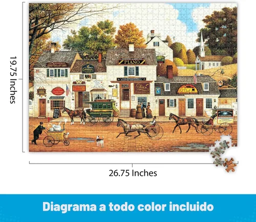 Miniatura 3 de Buffalo Games Charles Wysocki Olde Cape Cod - Rompecabezas de 1000 piezas - 26.75 x 19.75 pulgadas, paquete de 1-1000 piezas rompecabezas