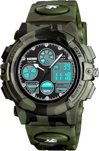 Kids Digital Sport Watch Boys Girls Waterproof Sports Outdoor Watches Children Casual Electronic Analog Quartz Wrist Watches with Alarm Stopwatch