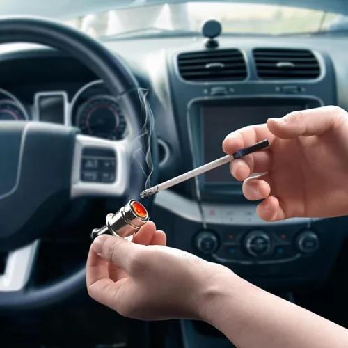 Miniatura 4 de Encendedor de cigarrillos para automóvil, construcción de plástico de metal, encendedor de cigarrillos de 24 V, repuesto para la mayoría de enchufes