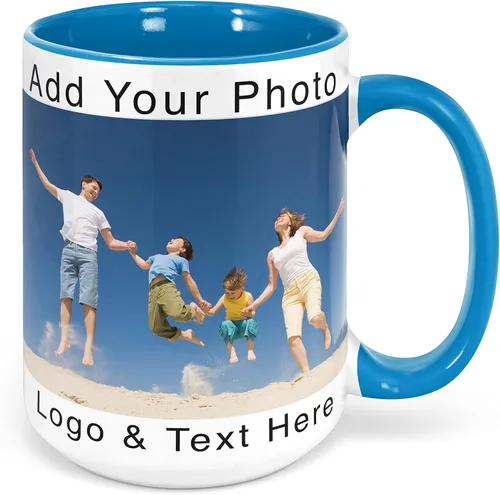 Miniatura 19 de Taza personalizada con texto en inglés "I Love You", regalos personalizados para parejas, regalos románticos con fotos para el día de San Valentín
