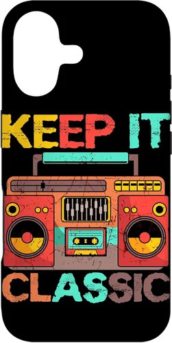 Miniatura 32 de Keep It Classic Radio 80s 90s Retro Vintage Cassette Player Funda para iPhone 17 Pro Max