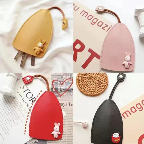 Miniatura 8 de Alkyne Cute Fruits Pu Leather Key Bag,Estuche creativo extraíble lindo de gran capacidad para llaves de coche,Linda funda creativa extraíble
