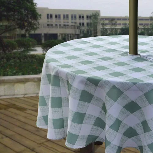 Miniatura 30 de Melaluxe - Mantel impermeable resistente a las manchas para exteriores con agujero para sombrillas y cremallera