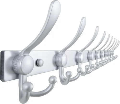 Miniatura 19 de Dseap - Perchero para montaje en pared, base resistente calibre 12 vs Flimsy de 0.039 pulgadas, ganchos sólidos antidesgarros, montaje en perno
