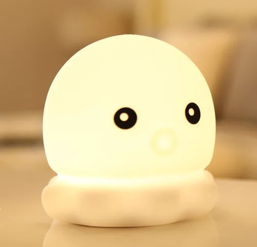 Miniatura 4 de Linda lámpara de noche para niños, linda lámpara nocturna para niños, luces de noche para niños, habitación de niños, bebé portátil, de silicona