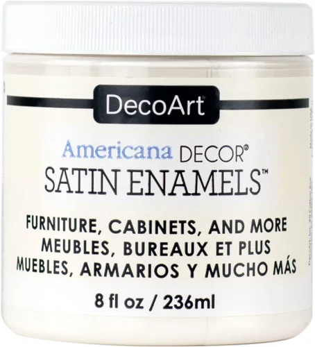 Miniatura 13 de DecoArt Americana Decor ADSA02 - Pintura acrílica esmaltada satinada, color blanco puro, ADSA02, 8 onzas líquidas, tarro (paquete de 3)
