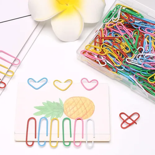 Miniatura 3 de Elisel Clips de papel de colores, 200 piezas de tamaño mediano (1.3 pulgadas), duraderos y resistentes al óxido, ideales para oficina, escuela y uso